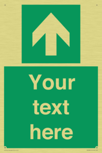 Safe condition Custom arrow up sign